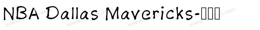 NBA Dallas Mavericks字体转换